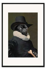 Gerahmter Kunstdruck Lord Frenchie