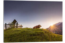 Gallery Print Sommerlicher Ausblick auf der Alm