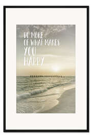 Gerahmter Kunstdruck Einfach nur glücklich