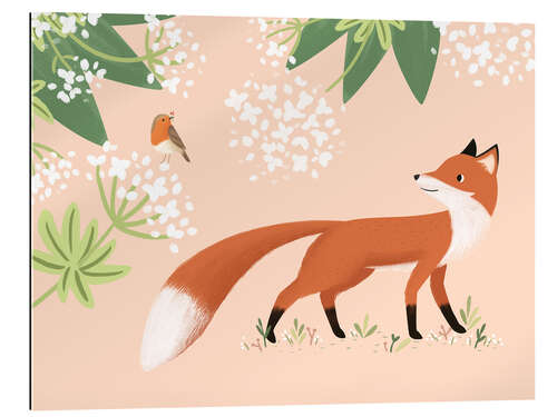 Gallery Print Rotkehlchen und Fuchs