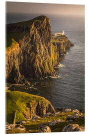 Stampa su vetro acrilico Faro di Neist Point, Isola di Skye, Schottland