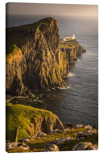 Tableau sur toile Phare de Neist Point, île de Skye, Schottland