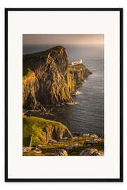 Gerahmter Kunstdruck Neist Point Lighthouse, Isle of Skye, Schottland