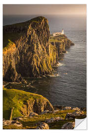 Wall sticker Neist Point Lighthouse, Isle of Skye, Schottland