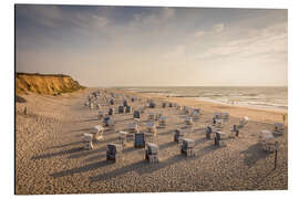 Magnettafel Sonnenuntergang am Strand von Sylt