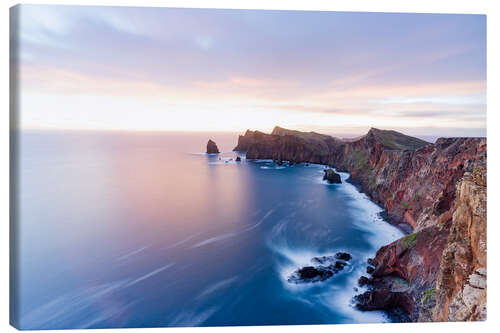 Lienzo Acantilados al amanecer, Sao Lourenco, Madeira