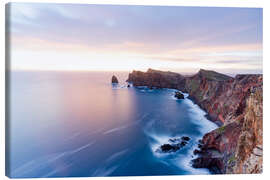 Lienzo Acantilados al amanecer, Sao Lourenco, Madeira - Roberto Sysa Moiola