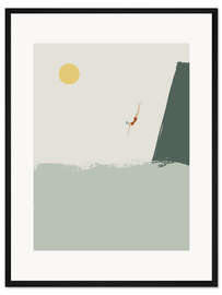 Gerahmter Kunstdruck Tauchen