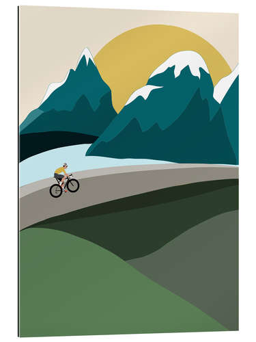 Gallery print Cycling in the mountains