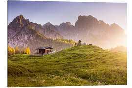 Gallery Print Sonnenaufgang auf der Alm