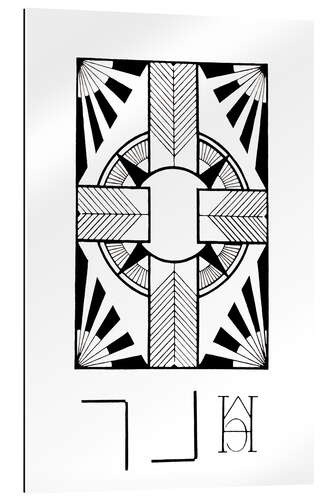 Gallery print Ornament with circle and cross