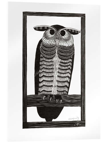 Akryylilasitaulu Horned owl