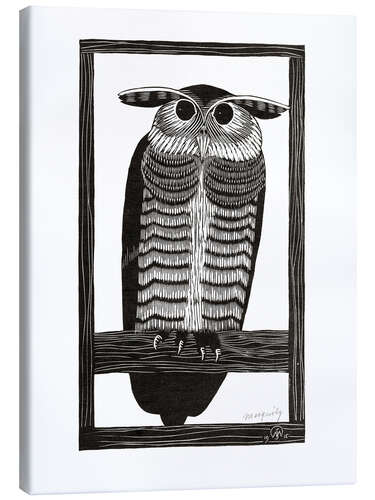 Stampa su tela Horned owl