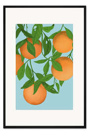 Gerahmter Kunstdruck Orangen