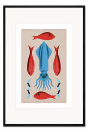 Gerahmter Kunstdruck Calamar