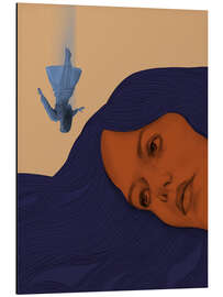 Print på aluminium Falling