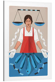 Magnettafel Frischer Fisch