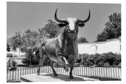 Foam board print Bull sculpture, Ronja, Spain