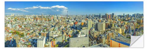 Adesivo murale Tokyo vista da Bunkyo - con Skytree