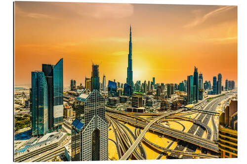 Galleriprint Dubai Skyline - Sheikh Zayed Street at sunrise