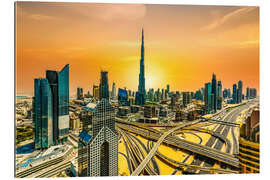 Galleriprint Dubai Skyline - Sheikh Zayed Street at sunrise