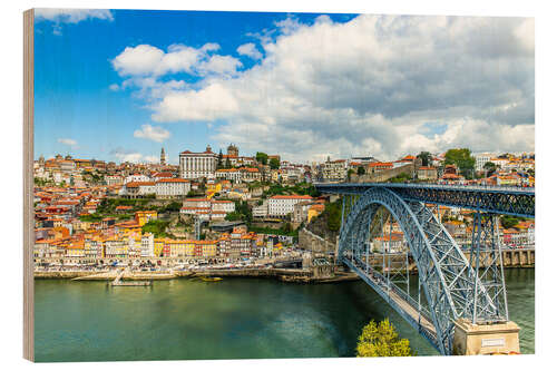 Tableau en bois Pont Dom Luis I de Vila Nove de Gaia, Portugal