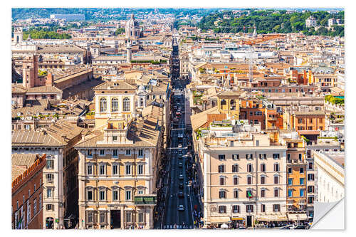 Wall sticker Via del Corso, Vittorio Emanuele II Monument, Rome