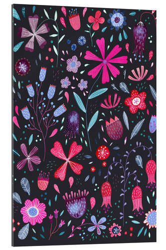 Gallery print Kennington dark flowers