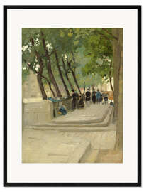 Framed art print The Book Market Left Bank, Paris