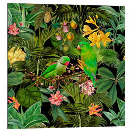 Gallery print Green Parakeets Jungle Paradise