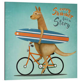 Magnettafel Surfer Känguru