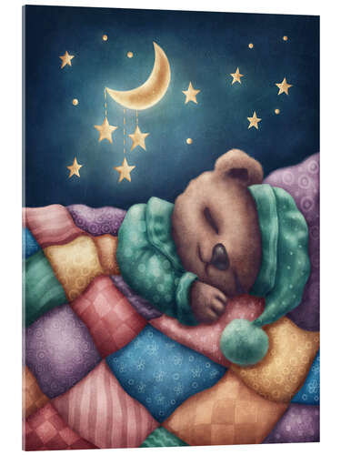 Acrylglas print Sleeping little bear