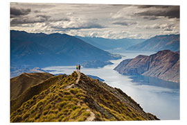 Foam board print At Wanaka lake, New Zealand