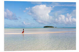 PVC print Woman at the tropics, Cook Islands