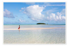 Plakat Woman at the tropics, Cook Islands