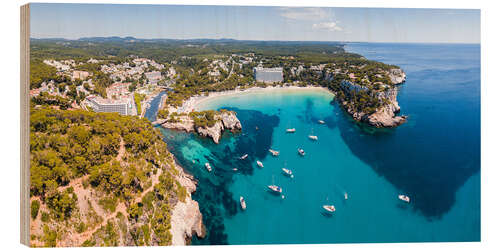 Holzbild Insel Menorca, Spanien