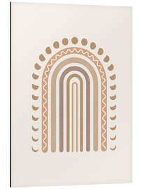 Magnettafel Die Mondphasen am Regenbogen