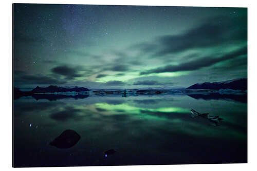 Alumiinitaulu Aurora reflections, Iceland