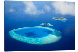 Gallery print Maldives atolls