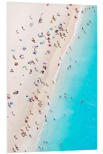 Foam board print Summer at the beach