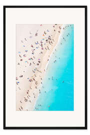 Gerahmter Kunstdruck Sommer am Strand