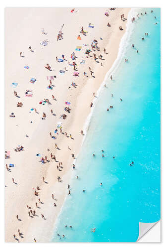 Selvklebende plakat Summer at the beach