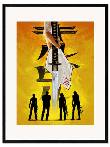 Kehystetty taidepainatus Kill Bill Katana