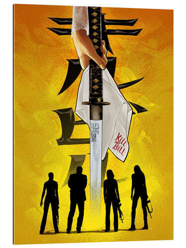 Quadro em plexi-alumínio Kill Bill Katana