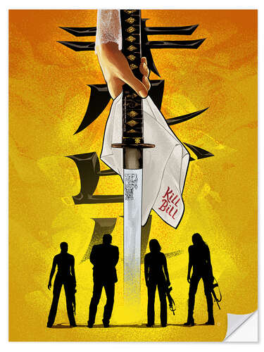 Sticker mural Kill Bill Katana