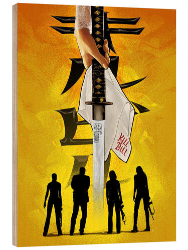 Cuadro de madera Kill Bill Katana