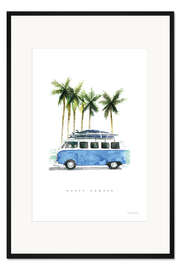 Gerahmter Kunstdruck Surf Trip mit meinem Campervan