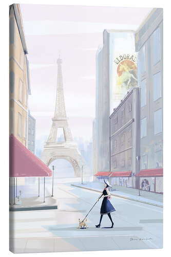 Canvas print Paris Morning Walk