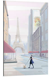 Magnettafel Morgenspaziergang in Paris