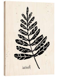 Wood print Botanical Sketches II